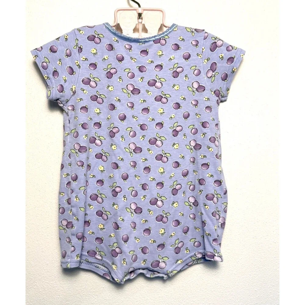 Carters purple fruit romper